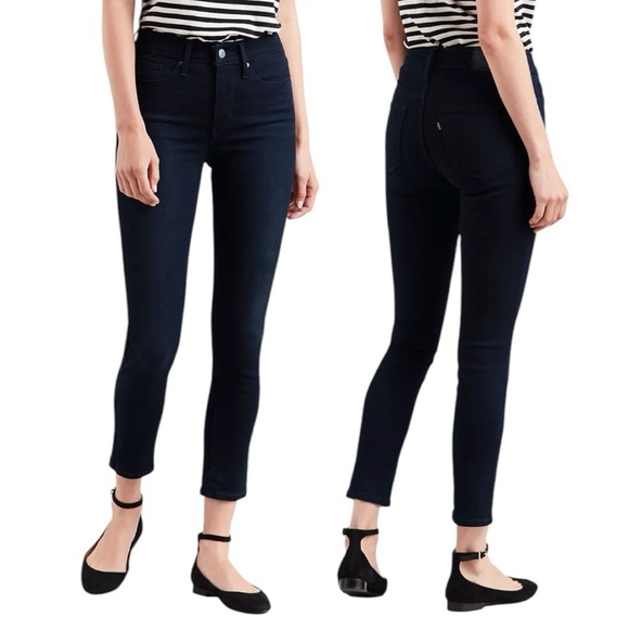 Levi’s 311 Shaping Skinny Ankle Women's Dark Blue Denim Size 27 Jeans - Picture 1 of 15